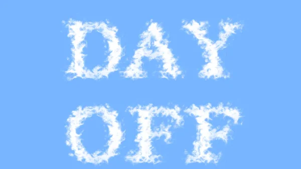 Day Efekt Tekstowy Chmury Niebo Odizolowane Tło Animowany Efekt Tekstowy — Zdjęcie stockowe