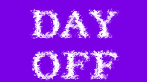 Day Moln Texteffekt Violett Isolerad Bakgrund Animerad Texteffekt Med Stor — Stockfoto