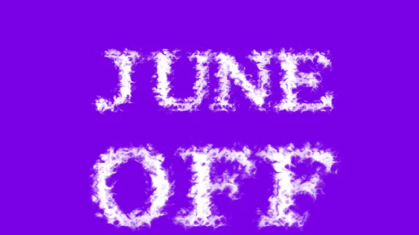 2006 June Cloud Text Effect Purple Isolated Background 효과가 애니메이션 — 스톡 사진