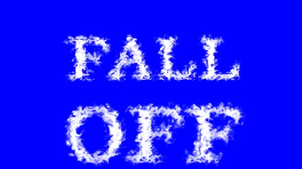Fall Wolk Tekst Effect Blauw Geïsoleerde Achtergrond Geanimeerd Teksteffect Met — Stockfoto