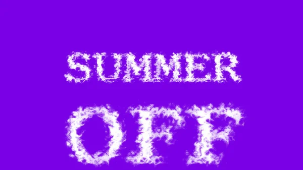 Summer Moln Texteffekt Violett Isolerad Bakgrund Animerad Texteffekt Med Stor — Stockfoto