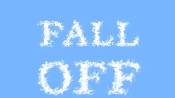 Fall Cloud Text Effect Sky Isolated Background Animated Text Effect — Stock Photo, Image