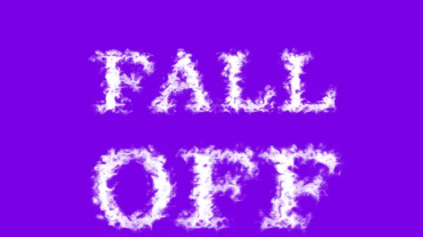 Fall Cloud Text Effect Violet Isolated Background Animated Text Effect — Stock Photo, Image