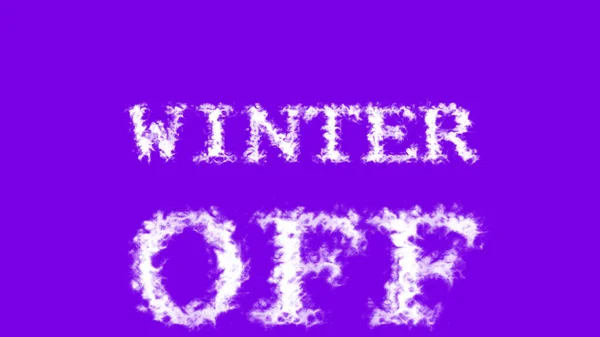 Winter Cloud Text Effect Violet Isolated Background Animated Text Effect — Stock Photo, Image