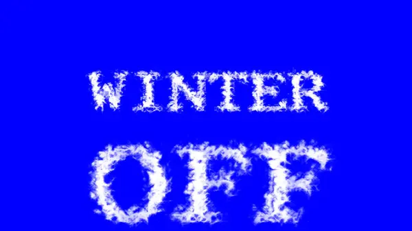 Winter Cloud Text Effect Blue Isolated Background Animated Text Effect — Stock Photo, Image