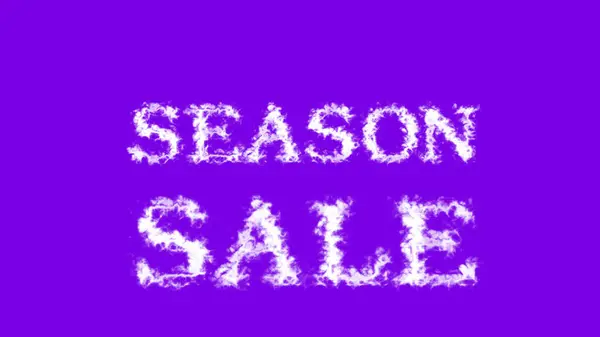 Season Sale Σύννεφο Αποτέλεσμα Κειμένου Βιολέτα Απομονωμένο Φόντο Εφέ Κινουμένων — Φωτογραφία Αρχείου