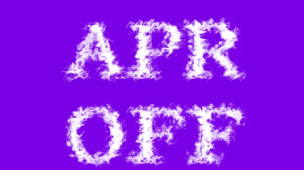 Apr Cloud Text Effect Violet Isolated Background Animated Text Effect — Stock Photo, Image