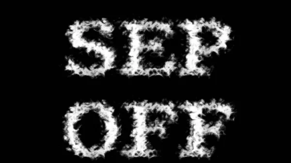 Sep Metin Efekti Siyah Izole Arkaplan Yüksek Görsel Etkiyle Canlandırılmış — Stok fotoğraf