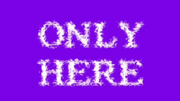 Облачный Текстовый Эффект Фиолетового Изолированного Фона Анимированный Текстовый Эффект Высоким — стоковое фото