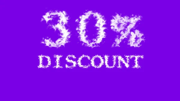 Discount Cloud Text Effect Violet Isolated Background Animated Text Effect — Stock Photo, Image