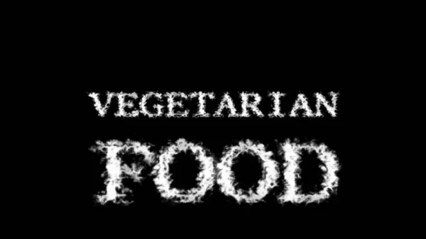 Vegetarian Food Nuage Texte Effet Noir Isolé Fond Effet Texte — Photo