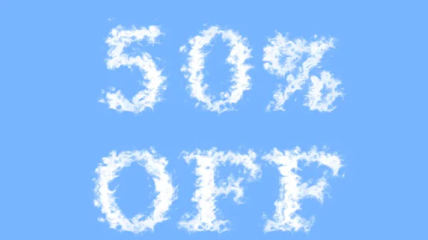 Cloud Text Effect Sky Isolated Background Animated Text Effect High Stock Image