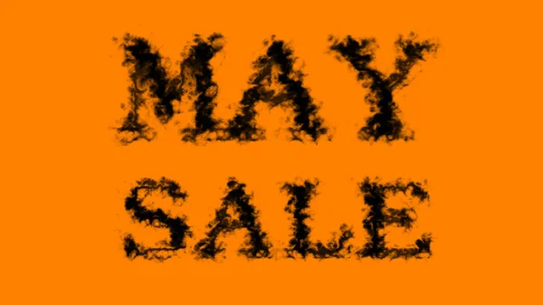 May Sale Rook Tekst Effect Oranje Geïsoleerde Achtergrond Geanimeerd Teksteffect — Stockfoto