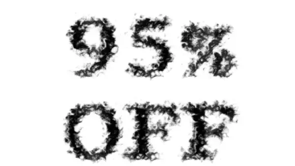 Rook Tekst Effect Wit Geïsoleerde Achtergrond Geanimeerd Teksteffect Met Een — Stockfoto