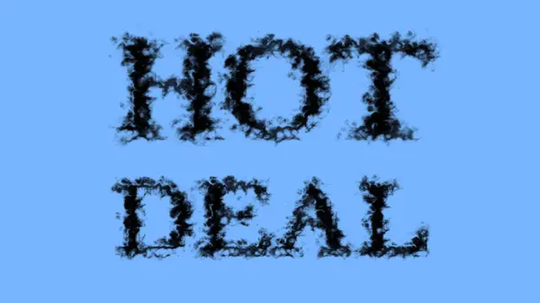 Hot Deal Humo Efecto Texto Cielo Aislado Fondo Efecto Texto —  Fotos de Stock