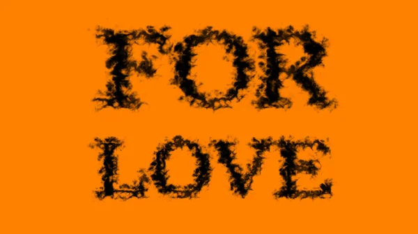 Για Love Smoke Text Effect Πορτοκαλί Φόντο Εφέ Κινουμένων Σχεδίων — Φωτογραφία Αρχείου