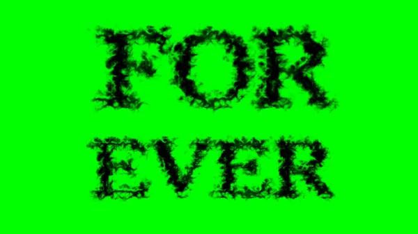 Ever Smoke Text Effect Zelené Izolované Pozadí Animovaný Textový Efekt — Stock fotografie