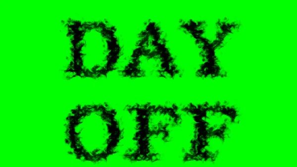 Day Dym Tekst Efekt Zielony Odizolowane Tło Animowany Efekt Tekstowy — Zdjęcie stockowe