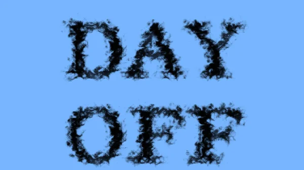 Day Smoke Text Effect Sky Isolated Background Animated Text Effect — Stock Photo, Image