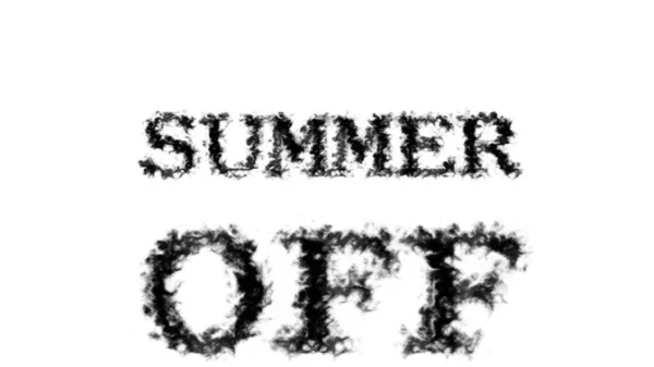 Summer Rook Tekst Effect Wit Geïsoleerde Achtergrond Geanimeerd Teksteffect Met — Stockfoto
