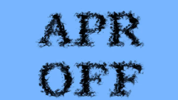 Apr Smoke Text Effect Sky Isolated Background Animated Text Effect — Stock Photo, Image