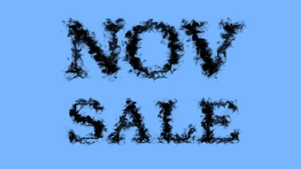 Listopad Sprzedaż Dym Tekst Efekt Niebo Odizolowane Tło Animowany Efekt — Zdjęcie stockowe