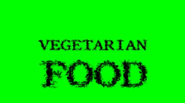 Vegetarian Food Asap Teks Efek Hijau Latar Belakang Terisolasi Efek — Stok Foto