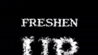 Temiz Metin Efekti siyah izole arkaplan. Yüksek görsel etkiyle canlandırılmış metin efekti. harf ve metin efekti.