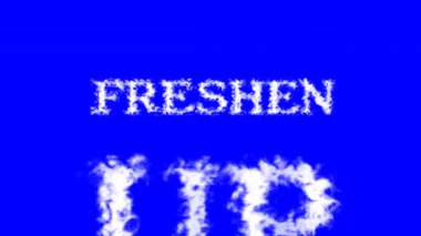 Temiz Metin Efekti mavi izole arkaplan. Yüksek görsel etkiyle canlandırılmış metin efekti. harf ve metin efekti.