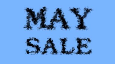 İndirimli duman etkisi gökyüzü izole edilmiş arka plan. Yüksek görsel etkiyle canlandırılmış metin efekti. harf ve metin efekti.