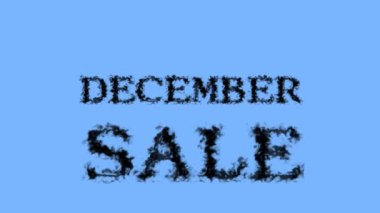 Aralık ayı duman etkisi gökyüzü izole edilmiş arka plan. Yüksek görsel etkiyle canlandırılmış metin efekti. harf ve metin efekti.