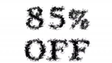 Duman etkisi% 85 oranında azaltılmış beyaz arka plan. Yüksek görsel etkiyle canlandırılmış metin efekti. harf ve metin efekti.