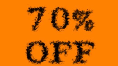 % 70 oranında kapalı dumanlı mesaj efekti turuncu arka plan. Yüksek görsel etkiyle canlandırılmış metin efekti. harf ve metin efekti.