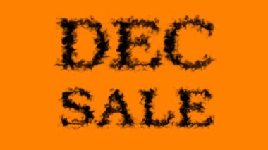 Satılık duman efekti turuncu izole arka plan. Yüksek görsel etkiyle canlandırılmış metin efekti. harf ve metin efekti.