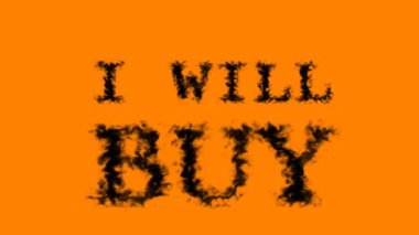 Duman efekti alacağım turuncu izole edilmiş arka plan. Yüksek görsel etkiyle canlandırılmış metin efekti. harf ve metin efekti.