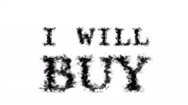 Beyaz izole edilmiş arka planda duman efekti alacağım. Yüksek görsel etkiyle canlandırılmış metin efekti. harf ve metin efekti.