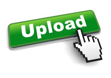 kavram 3d illüstrasyon izole beyaz arka plan üzerinde upload