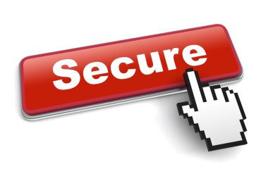 güvenli kavramı 3d illüstrasyon izole beyaz arka plan üzerinde