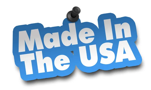 Made Usa Concept Illustration Isolated White Background — Stock Photo, Image