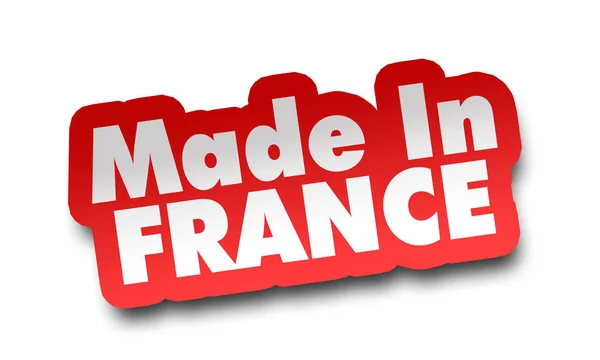 Made France Concept Illustration Isoliert Auf Weißem Hintergrund — Stockfoto