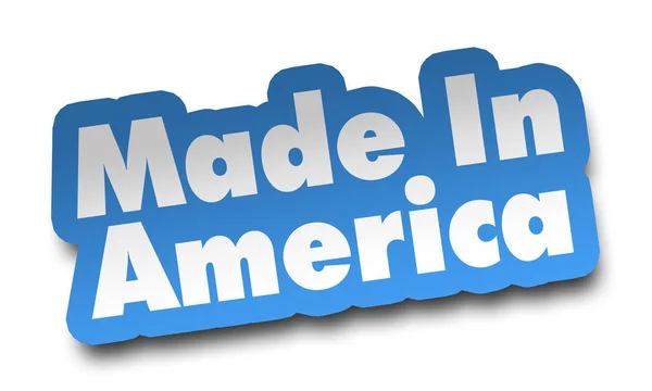 Made America Concept Illustration Isolated White Background — Stock Photo, Image