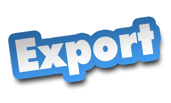 Export Konzept Illustration Isoliert Auf Weißem Hintergrund — Stockfoto