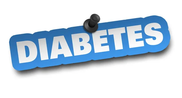 Diabetes Konzept Illustration Isoliert Auf Weißem Hintergrund — Stockfoto