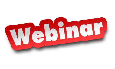 webinar kavramı 3d illüstrasyon izole beyaz arka plan üzerinde
