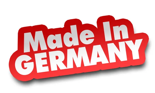 Made Germany Concept Illustration Isolated White Background — Stock Photo, Image