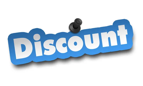 Discount Concept Illustration Isolated White Background — Stock Photo, Image