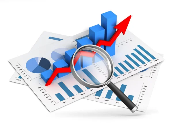 Diagramm Zur Unternehmensfinanzierung Abbildung Isoliert — Stockfoto