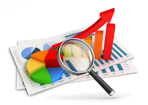 Diagramm Zur Unternehmensfinanzierung Abbildung Isoliert — Stockfoto