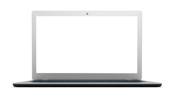 Moderne Laptop Computer Einzelne Abbildung Isoliert — Stockfoto