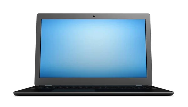 Moderne Laptop Computer Einzelne Abbildung Isoliert — Stockfoto